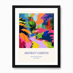 Colourful Gardens Atlanta Botanical Garden Usa 1 Blue Poster Art Print