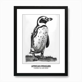 Penguin Standing Tall And Proud Poster 1 Art Print