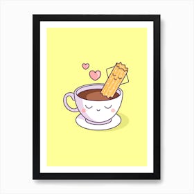 Chocolate And Churro Art Print