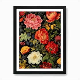 Floral Pattern 103 Art Print