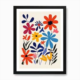 Flowers And Leaves 2 Art Print