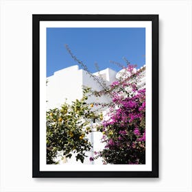 Lemon And Purple Tree Art Print