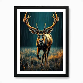 Wild Animal Creative Portrait 1 Art Print