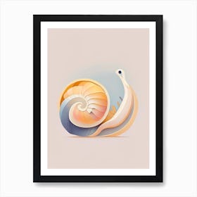 Roman Snail  Illustration Art Print