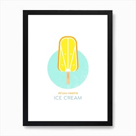 Lemon Ice Art Print