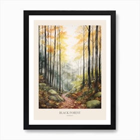 Autumn Forest Landscape Black Forest Germany 3 Poster Art Print