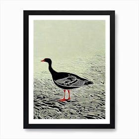 Goose 2 Linocut Bird Art Print