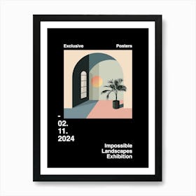 Impossible Landscapes Exhibition Archive Poster 16 Art Print