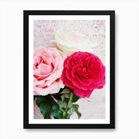 A Closeup Of A Rose The Archetype Of Romance And Beauty Rendered In Vibrant Hues Such As Tender Pi (2) Art Print