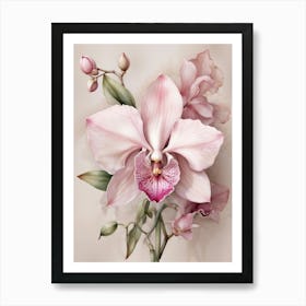 Pink Orchids Art Print