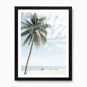 Beach Palm Tree On A Tropical Island Art Print