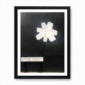 Black and White Street Art Art Print