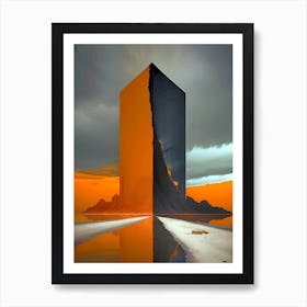 Abstract Of A Building Art Print