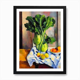 Bok Choy 2 Cezanne Style vegetable Art Print