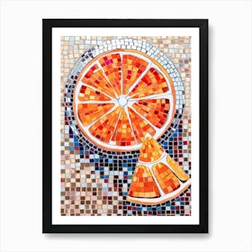 Orange Slice Mosaic 1 Art Print