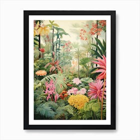 Alexander Marshal Inspired Botanical Gardens Print Art Print