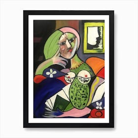 'The Woman In Green' Art Print
