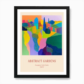 Colourful Gardens Sissinghurst Castle Garden England 3 Red Poster Art Print