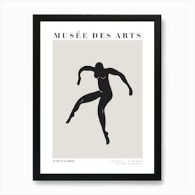 Art Museum Brown & Black 2 Art Print