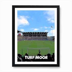 Turf Moor, Burnley, Stadium, Football, Art, Soccer, Wall Print, Art Print Art Print