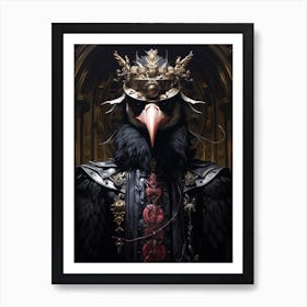 Crow King 2 Art Print