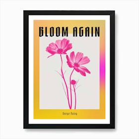 Hot Pink Oxeye Daisy 1 Poster Art Print