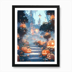 Halloween Pumpkins 2 Art Print