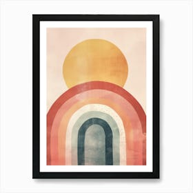 Rainbow Sun 1 Art Print