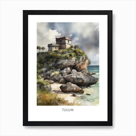 Tulum Watercolor 2travel Poster Art Print