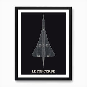 Vehicule Collection Concorde Dark Art Print