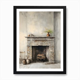 Old Stone Farm Neutral Tones 5 Art Print