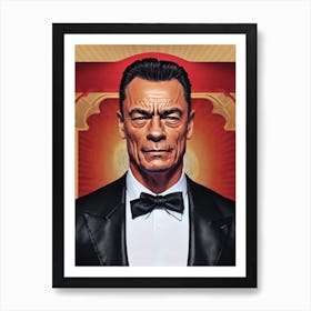 Jean Claude Van Damme Illustration Movies Art Print