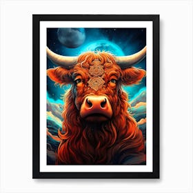 Highland Cow Art Art Print