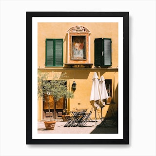 Yellow Cafe In Italy Art Print