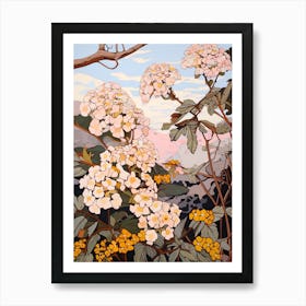 Lantana 2 Flower Painting Art Print