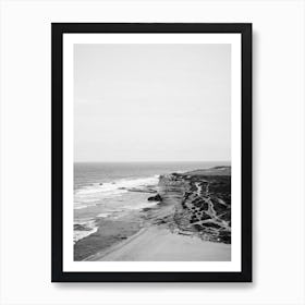 Ribeira D'Ilhas In Black And White Art Print