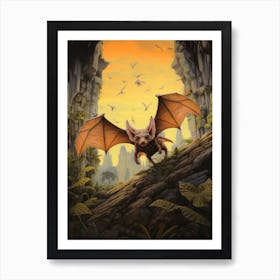 Malagasy Mouse Eared Bat 2 Art Print