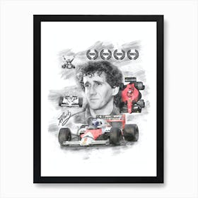 Alain Prost Art Print