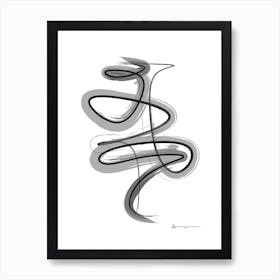 Spiral Strokes 2 Art Print