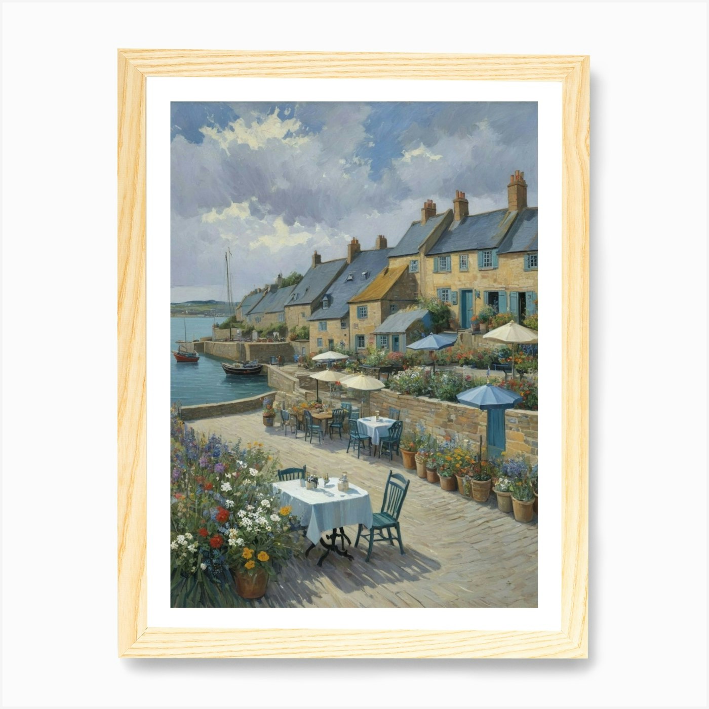 Fotografía de viaje de St Ives: póster de arte de pared enmarcado meditador lienzo impresión imagen - Imagen 4 de 4