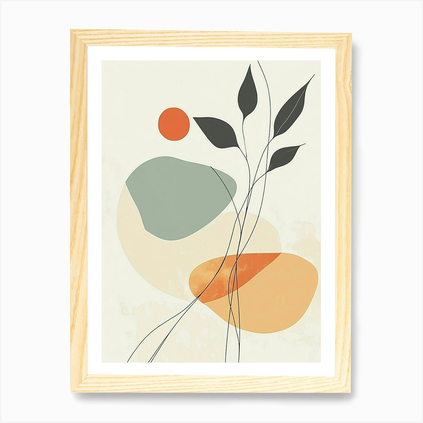 Abstract Painting 228 Art Print Framed Wall Art Poster Canvas Print Picture - Picture 4 of 4