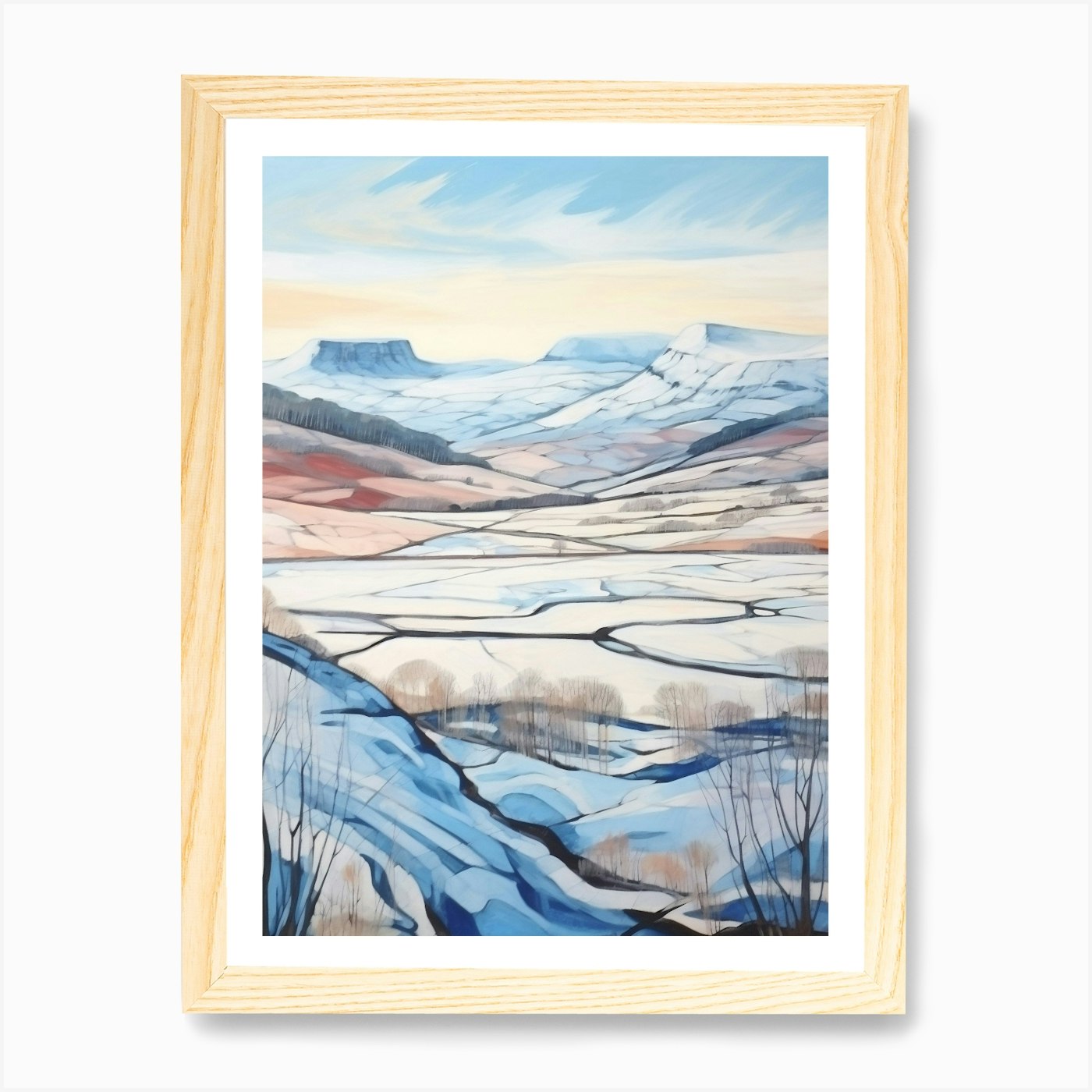 Brecon Beacons National Park Wales Framed Wall Art Poster Canvas Print Picture - Picture 4 of 4