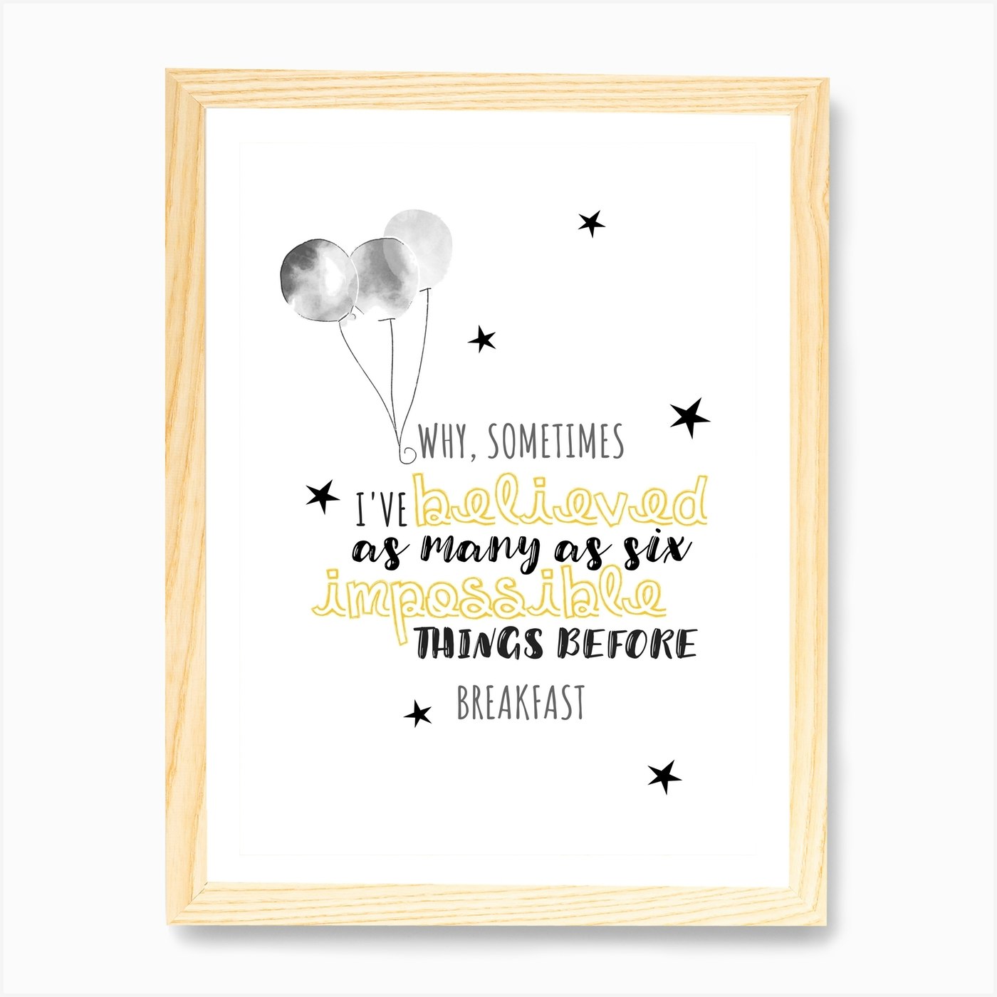 Impossible Alice In Wonderland Art Framed Wall Art Poster Canvas Print Picture - Picture 4 of 4
