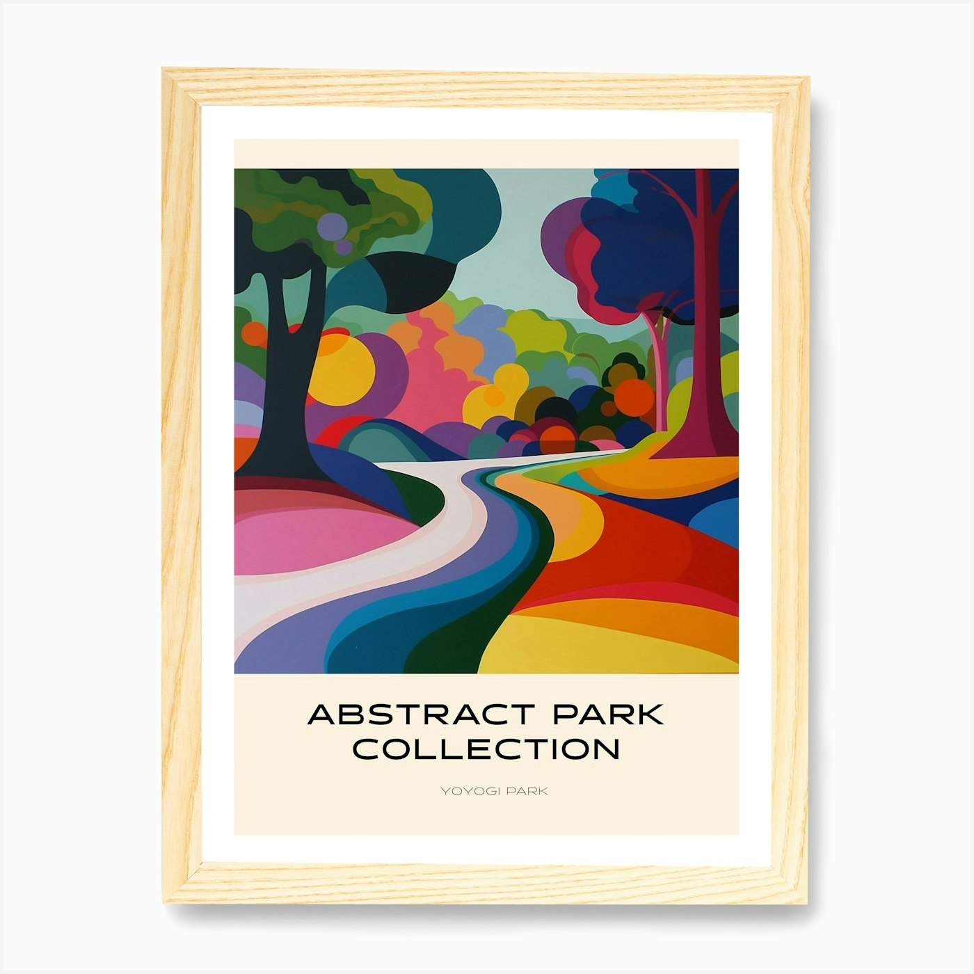 Póster de la colección abstracta del parque Yoy enmarcado arte de pared póster lienzo impresión cuadro - Imagen 4 de 4