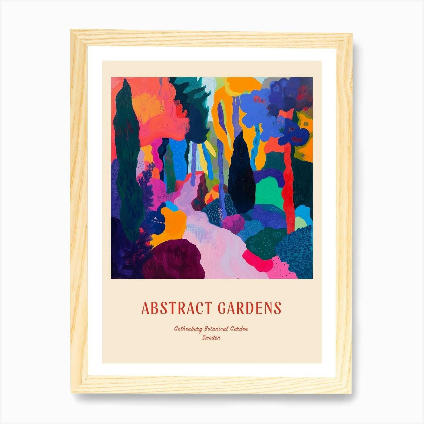 Colourful Gardens Gothenburg Botani Framed Wall Art Poster Canvas Print Picture - Picture 4 of 4