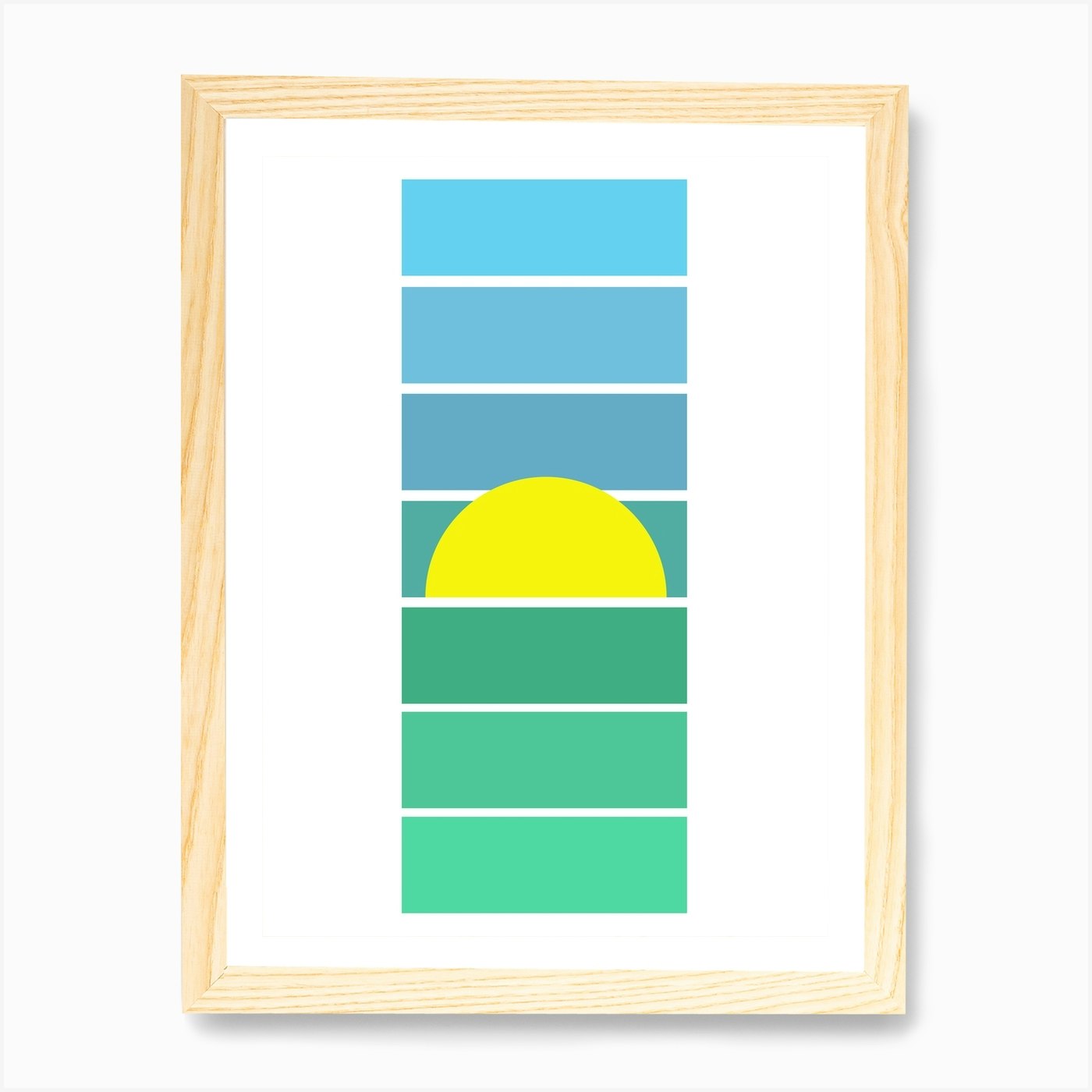 Sunrise Art Print Framed Wall Art Poster Canvas Print Picture - Picture 4 of 4