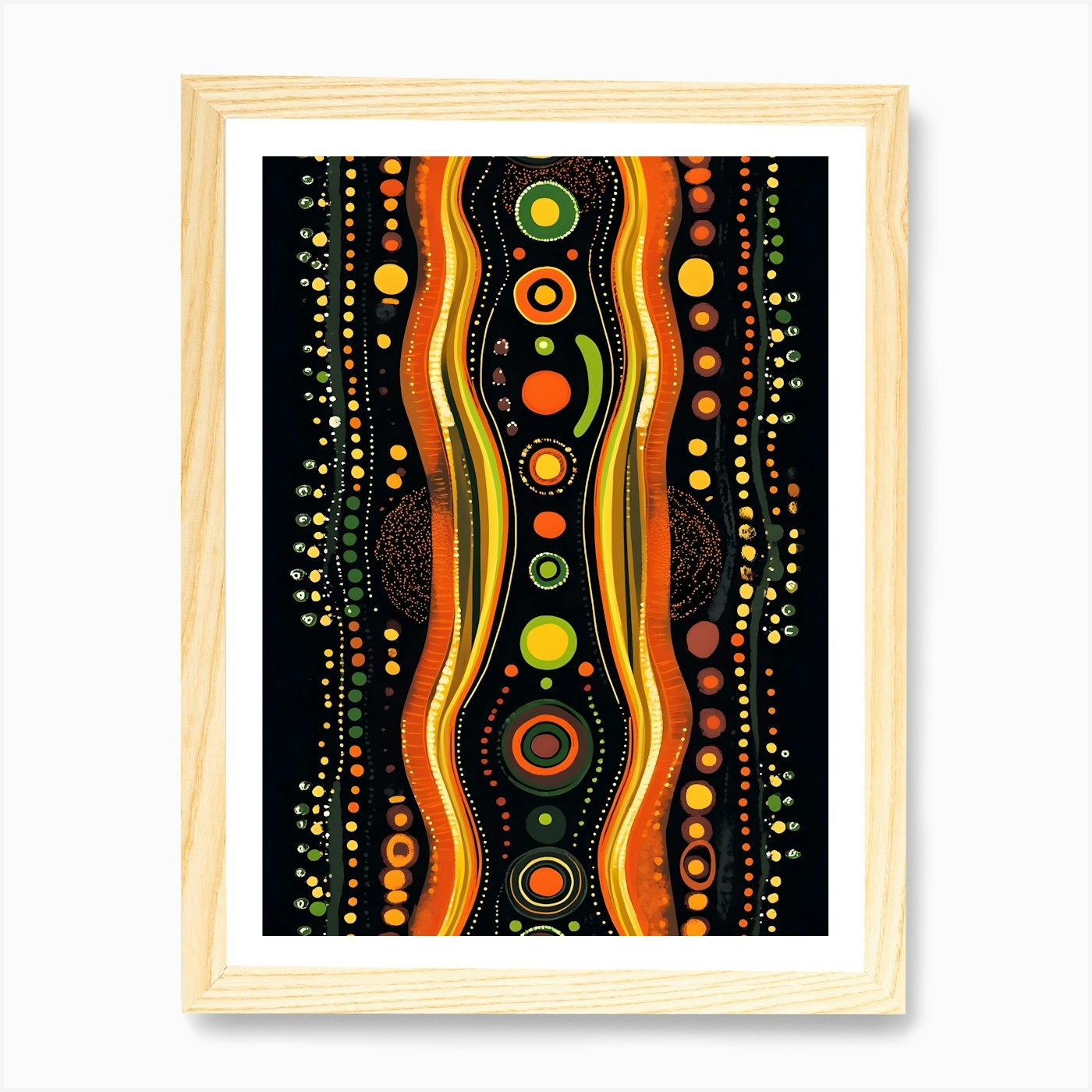 Aboriginal Art 1 Art Print Framed W Framed Wall Art Poster Canvas Print Picture