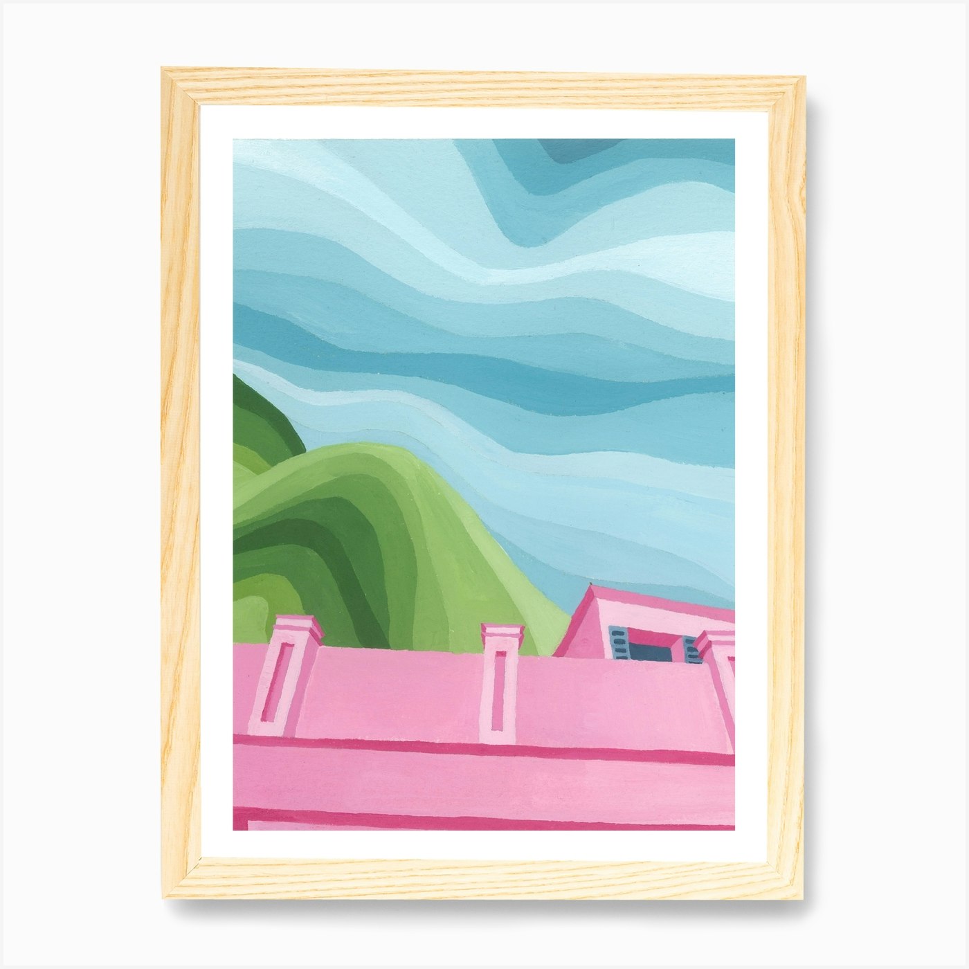 Over The Hills And Far Away Art Print By Gabrielle Illustrated Fy