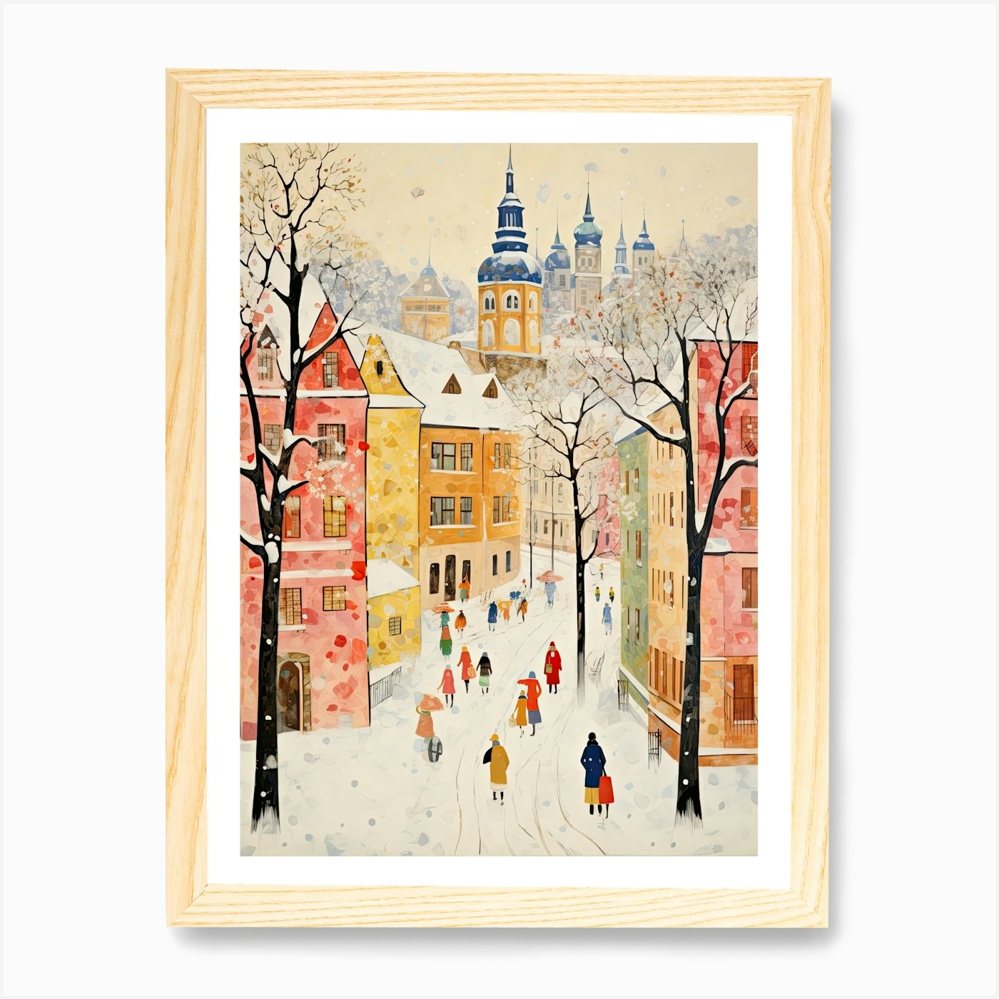 Snowy Old Vienna Street by Canadragon on DeviantArt