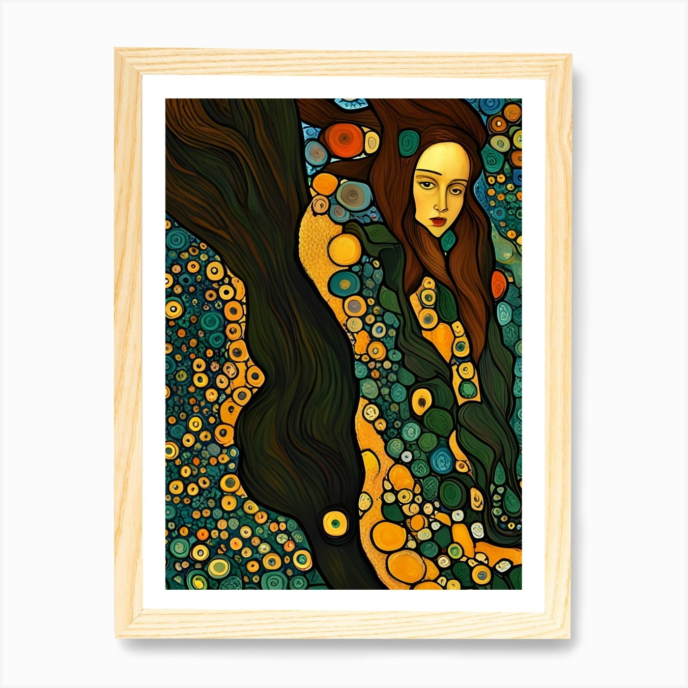 Artistic Symphony Rapunzel By Klimt Framed Wall Art Poster Canvas Print Picture - Picture 4 of 4